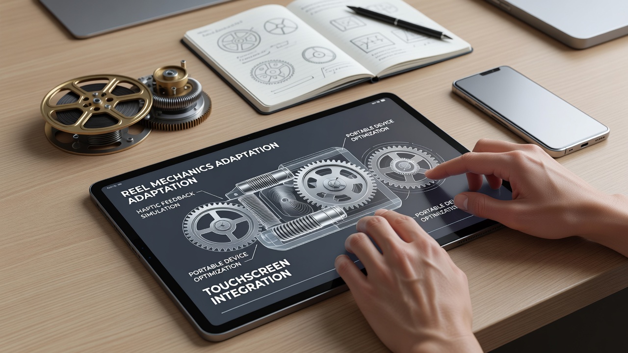 Detail van aangepaste reel-animaties op een mobiel touchscreen
