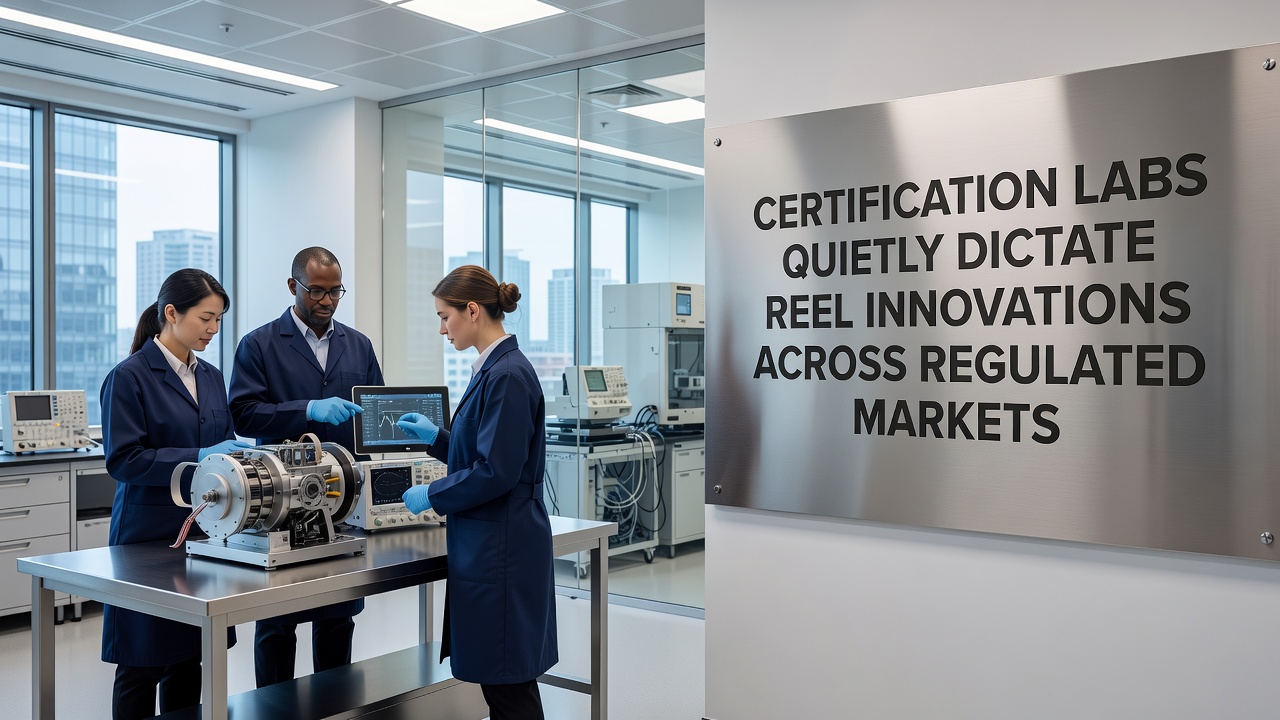 Technische evaluatie van reel-innovaties door certificatie-experts in een laboratorium