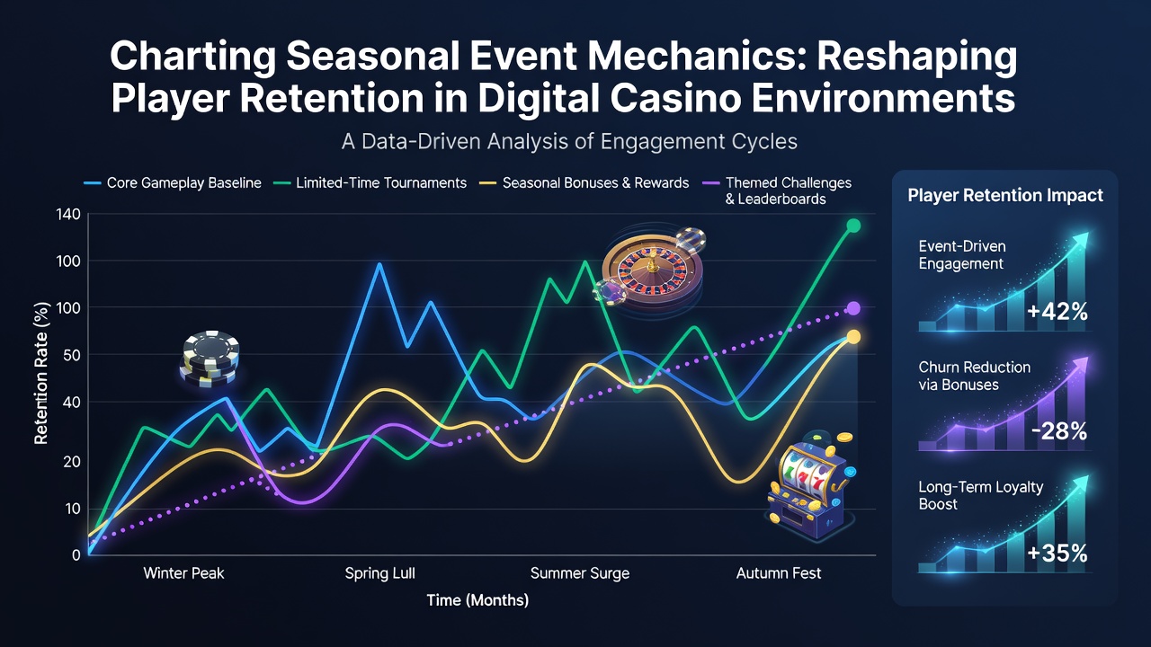 Seizoensevenementen in digitale casino's met thematische mechanieken en spelersretentie