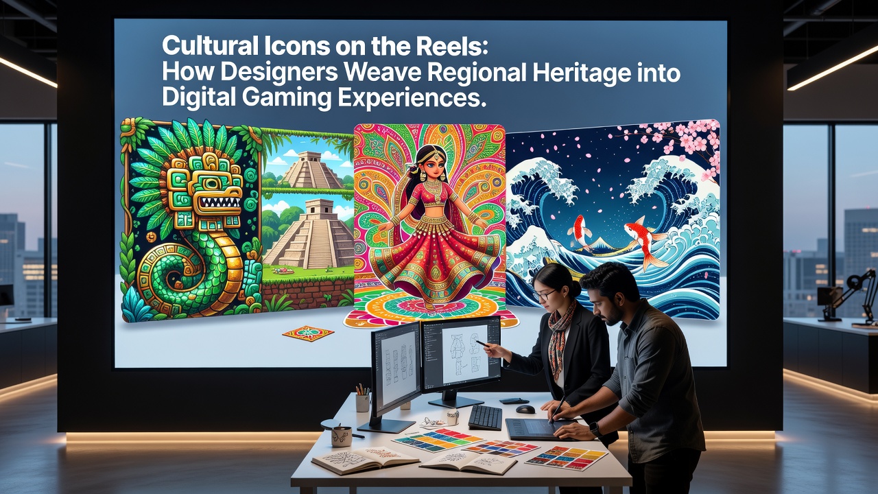 Culturele iconen en regionale symbolen verweven in digitale gokkasten reels