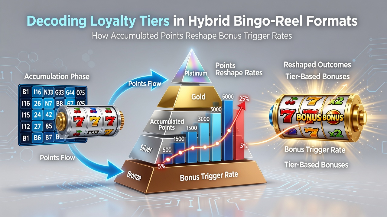 Grafieken die tonen hoe loyaliteitspunten bonus trigger rates beïnvloeden in bingo-reel hybrides