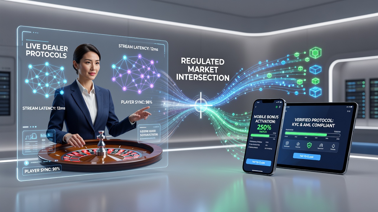 Live dealer tafels op mobiele apparaten met bonus activeringsinterface