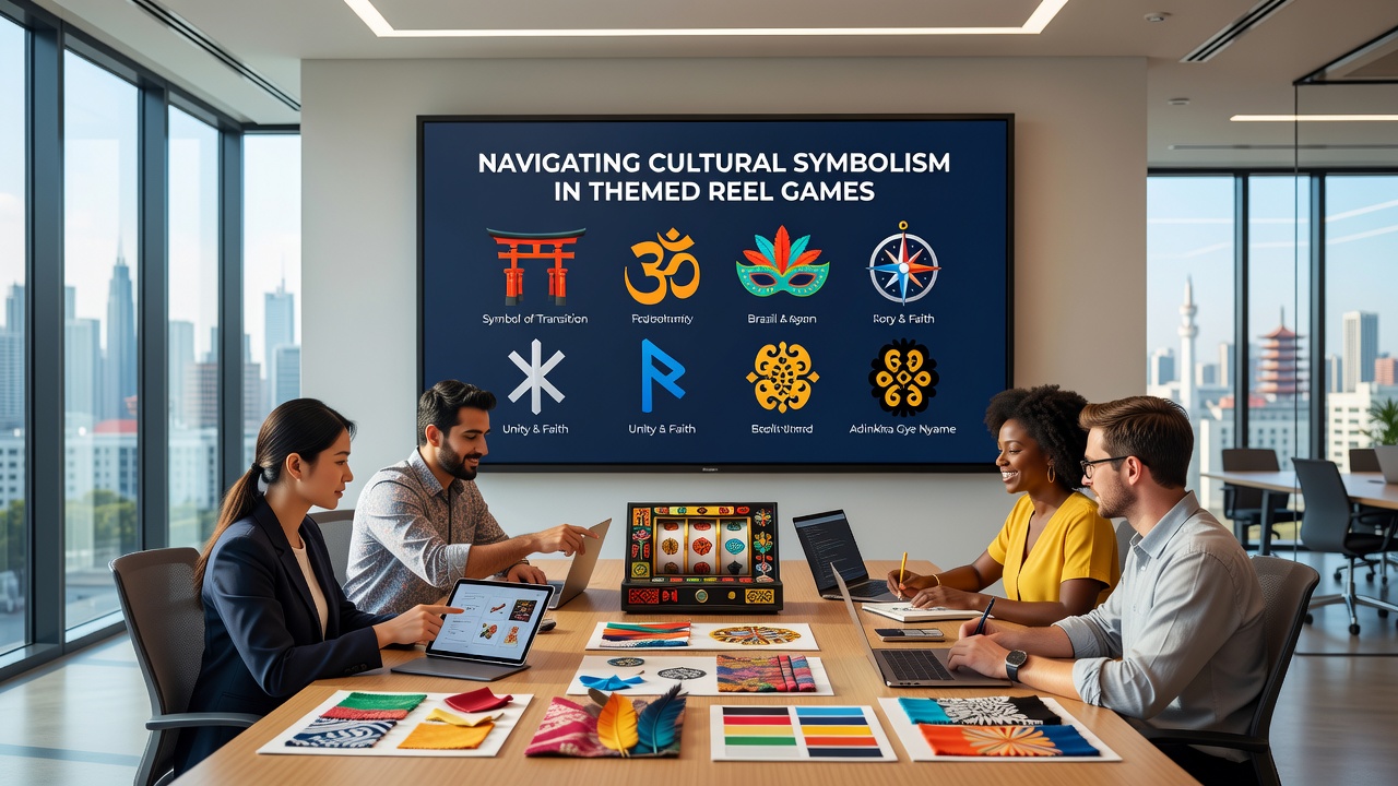 Internationale spelers die reel games met aangepaste culturele symbolen ervaren