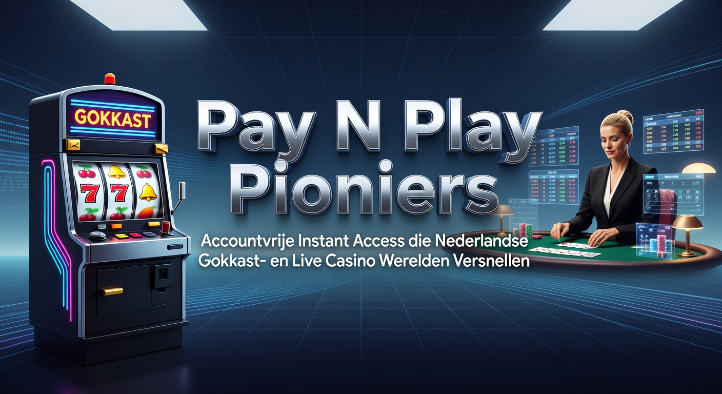 Schermafbeelding van een Pay N Play interface met directe bankstorting en instant toegang tot gokkasten en live casino tafels
