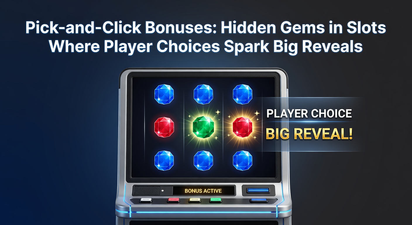 Close-up van een pick-and-click bonus in actie, met een speler die fonkelende edelstenen selecteert uit een mijnschacht-thema gokkast