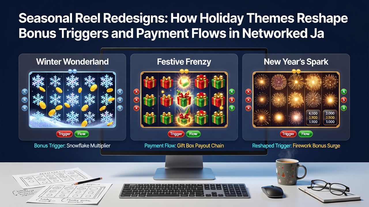 Netwerkjackpot uitbetalingen met seizoensgebonden bonus triggers in slots