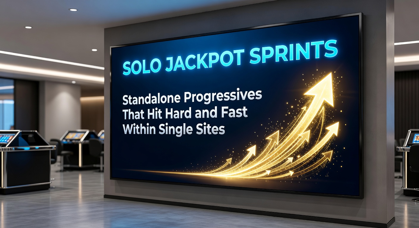 Een dynamische gokkast met een snel groeiende standalone jackpotmeter die oplicht tijdens een sprint naar een uitbetaling