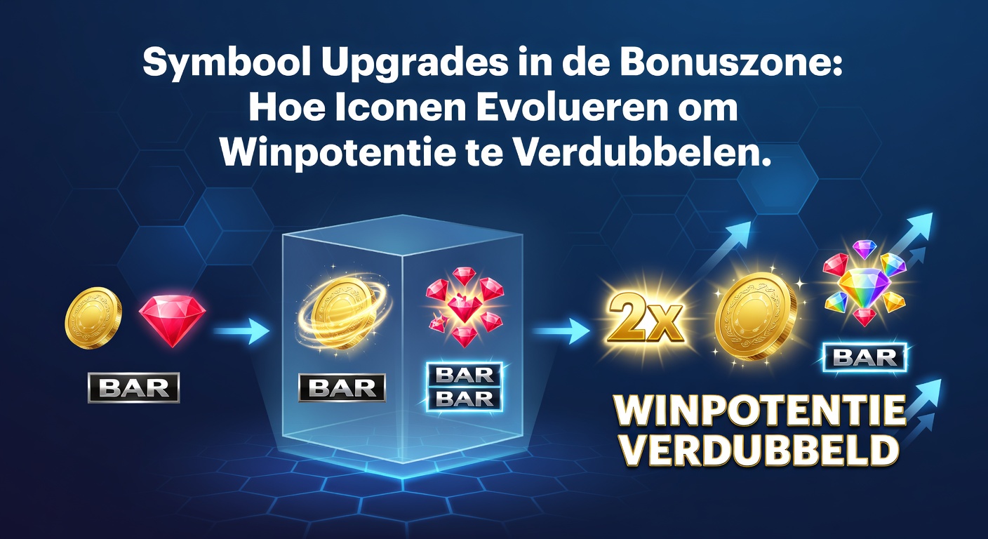 Symbool dat evolueert van laag naar hoog betalend icoon tijdens bonusronde in een moderne gokkast