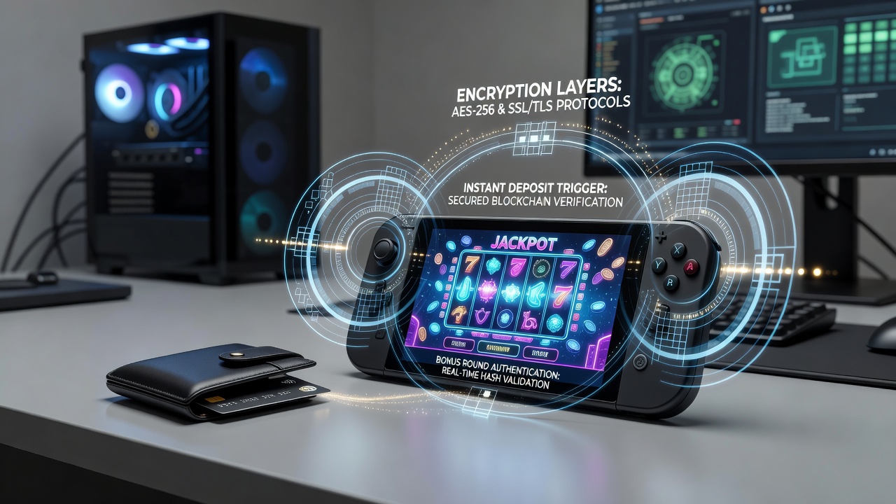 Beveiligde mobiele stortingstriggers en encryptie voor bonus rounds